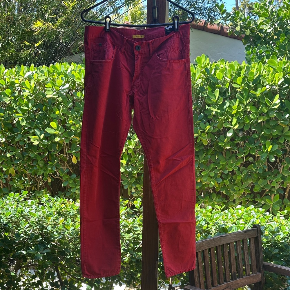 Midway Denim Red Pants